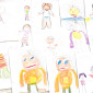 Das Team des Weidenkörbchen von den Kindern der Einrichtung gemalt.